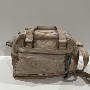 Stella McCartney Lesportsac Quilted‎ Light Pink Nylon Weekender Bag 16"